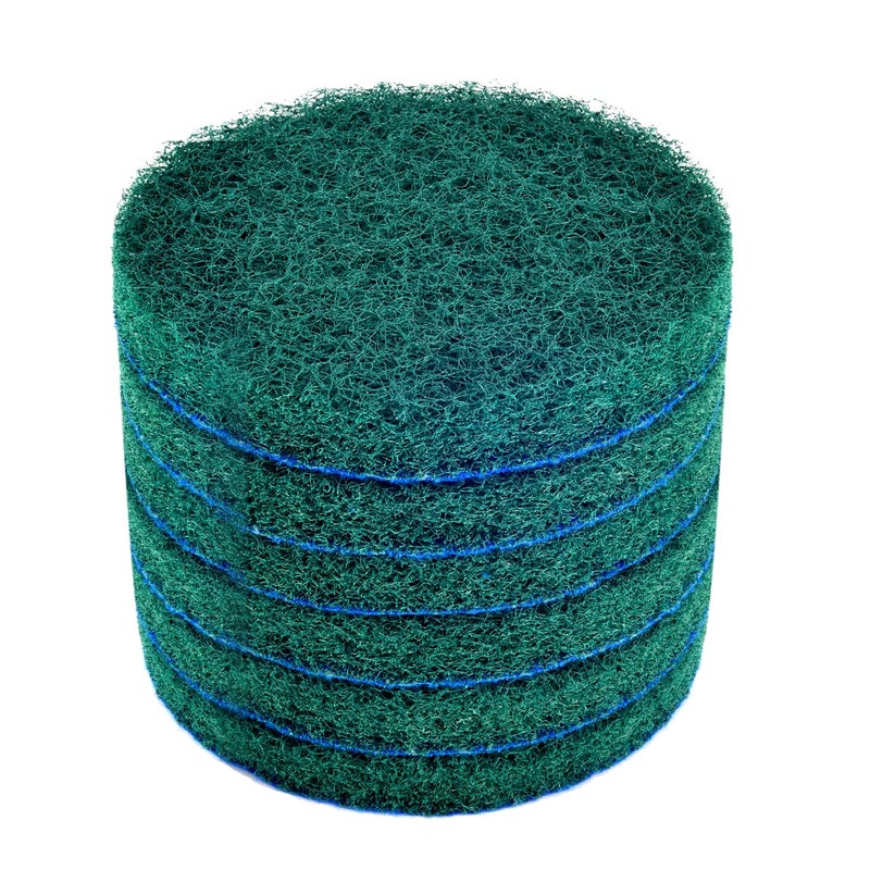 Kichwit 6-Pack Replacement Scrub Pads, Super Abrasive, Green (5 Inch) - Image 3